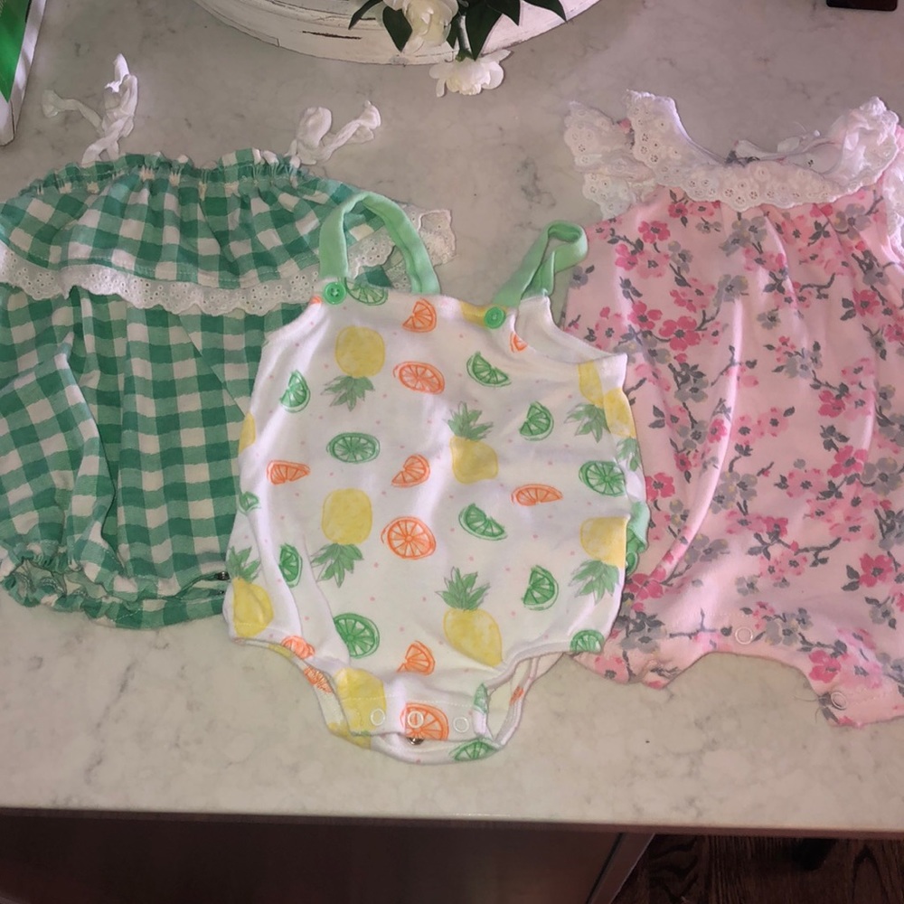 3-6 months one piece baby lot
